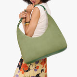 Laurel Large Classic | U-shaped shoulder bag with adjustable strap and fringe detail