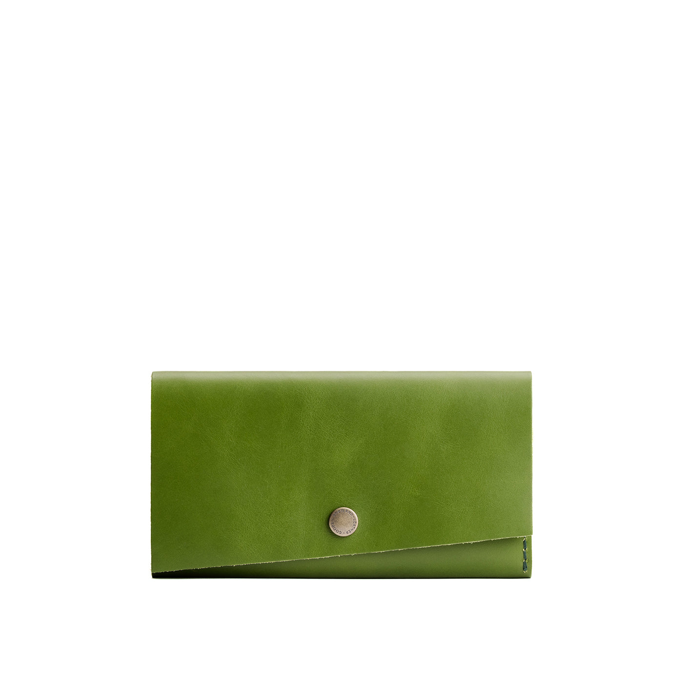 Green Apple | Leather wallet with snap closure