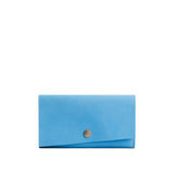 Iceberg Blue | Leather wallet with snap closure