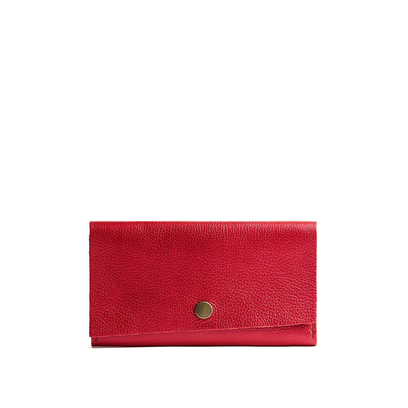 Reba Red | Leather wallet with snap closure