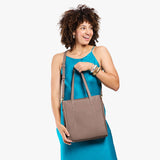 Sparrow North/South | Structured large tote bag with overlapping panels and crossbody strap