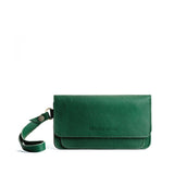 Bacalar | Leather wallet clutch with wristlet and magnetic closure
