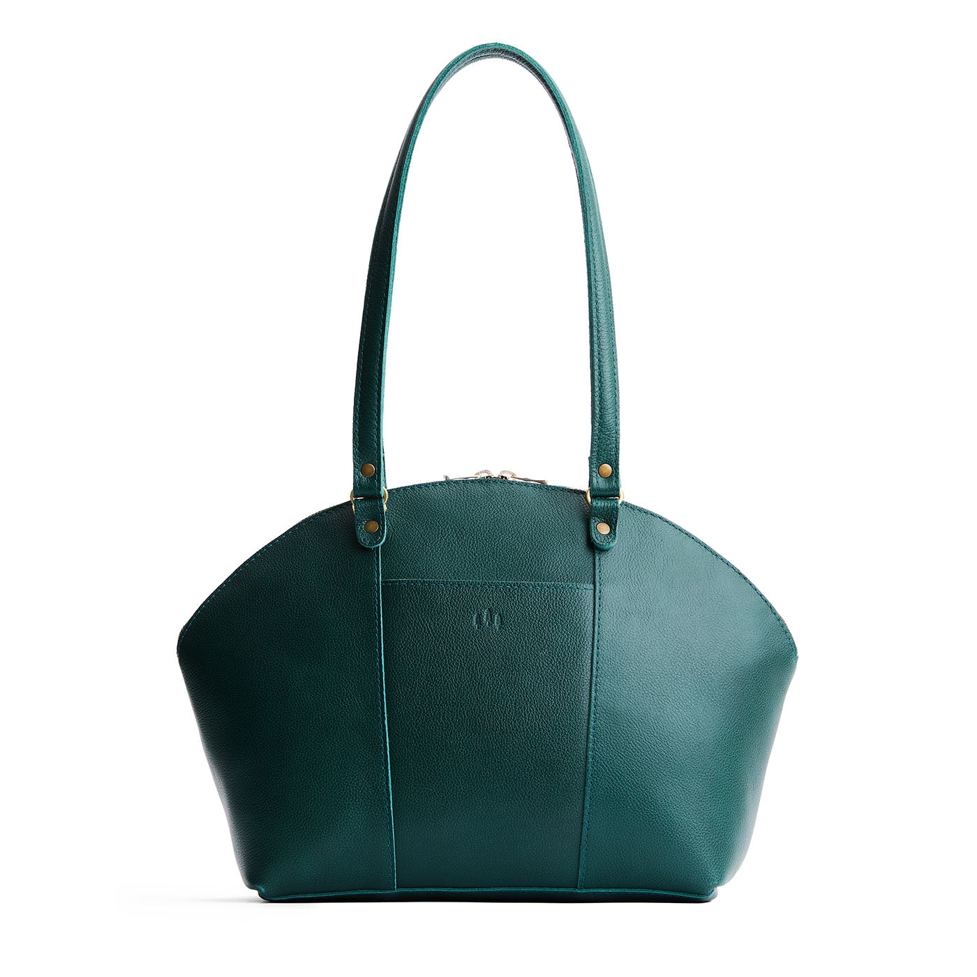 Sea Glass*Large | A half circle crossbody bag with handles and removable crossbody strap 