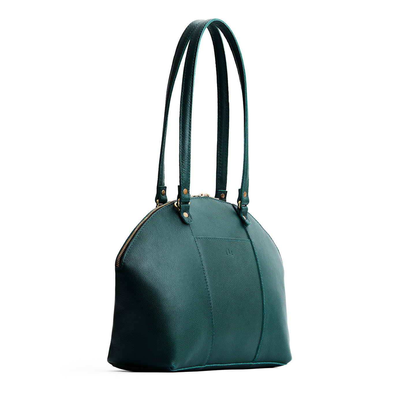 Sea Glass*Large | A half circle crossbody bag with handles and removable crossbody strap 