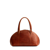 Nutmeg Small | A half circle crossbody bag with handles and removable crossbody strap 