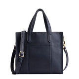 Night Owl Classic | Structured mid-size tote bag with overlapping panels and crossbody strap