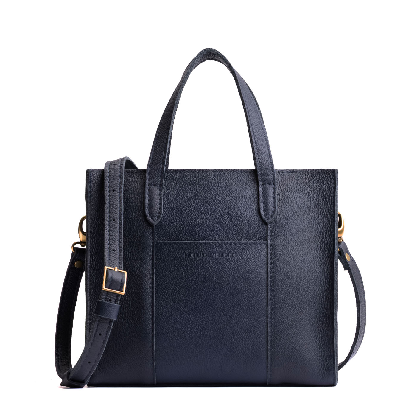 Night Owl*Zipper | Structured mid-size tote bag with overlapping panels and crossbody strap