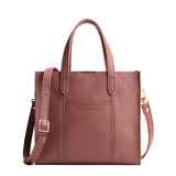 Sunkissed Classic | Structured mid-size tote bag with overlapping panels and crossbody strap