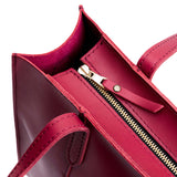 Berry Good | Closeup of tote bag's zipper closure