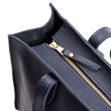 Night Owl | Closeup of tote bag's zipper closure