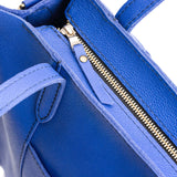 Astro Blue | Structured large tote bag with overlapping panels and crossbody strap
