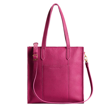 Cosmo*North/South | Structured large tote bag with overlapping panels and crossbody strap