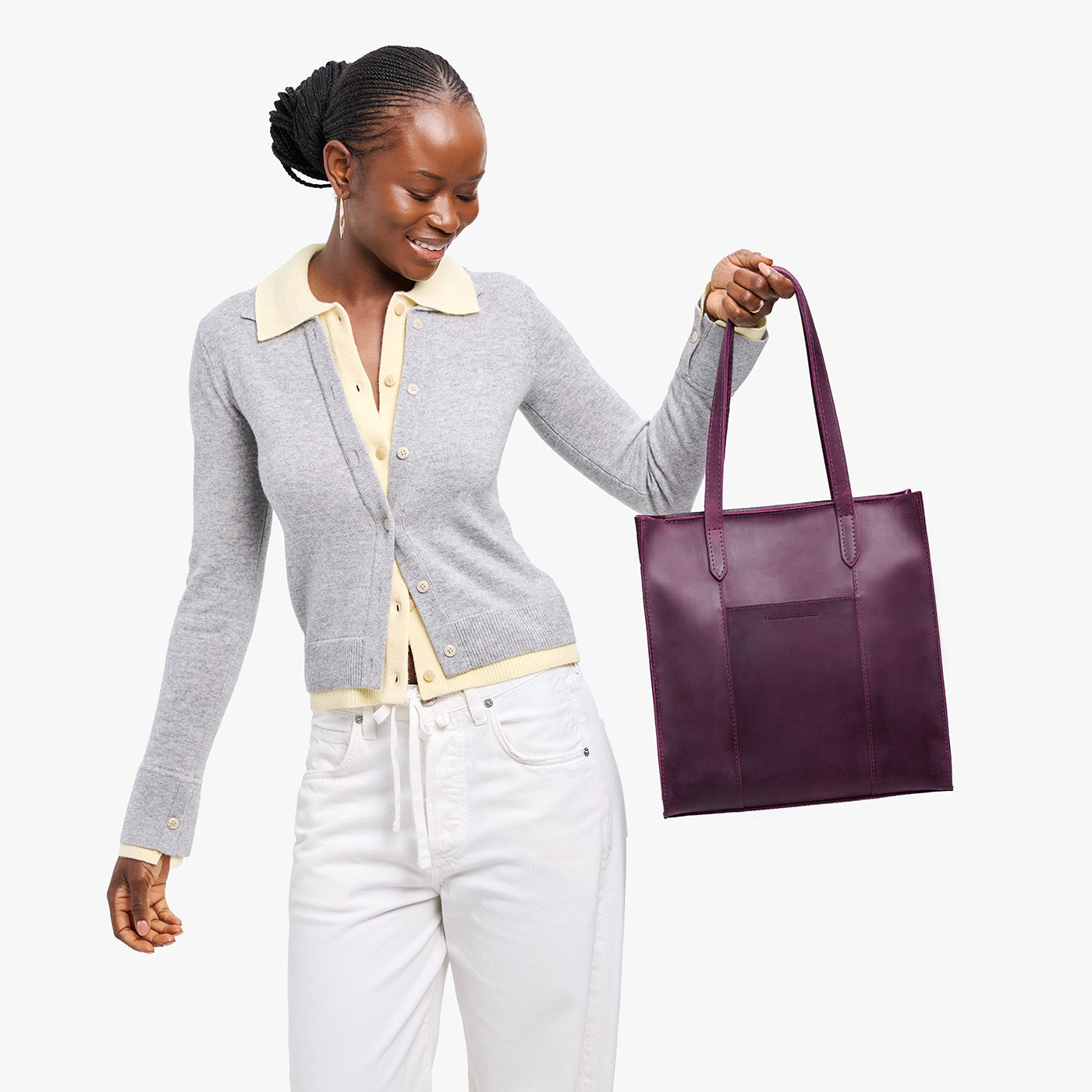 Large Lola Zipper Crossbody Tote | Portland Leather Goods