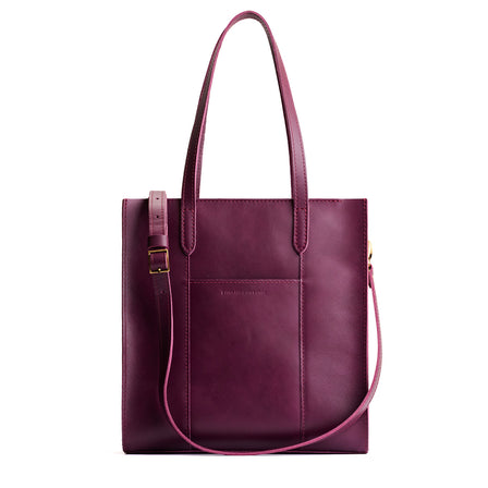 Lollipop*North/South | Structured large tote bag with overlapping panels and crossbody strap