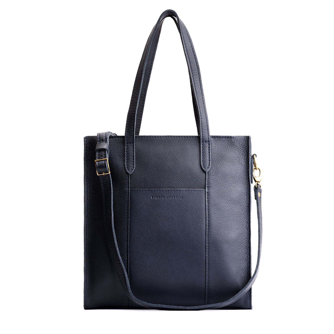 Night Owl*North/South | Structured large tote bag with overlapping panels and crossbody strap
