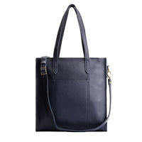 Night Owl*North/South | Structured large tote bag with overlapping panels and crossbody strap