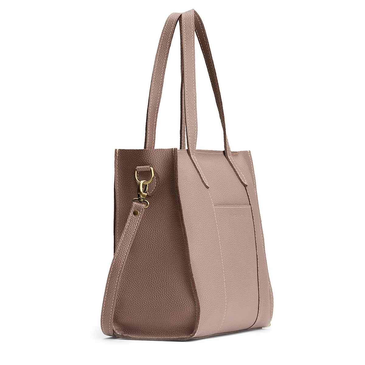 Sparrow*North/South | Structured large tote bag with overlapping panels and crossbody strap