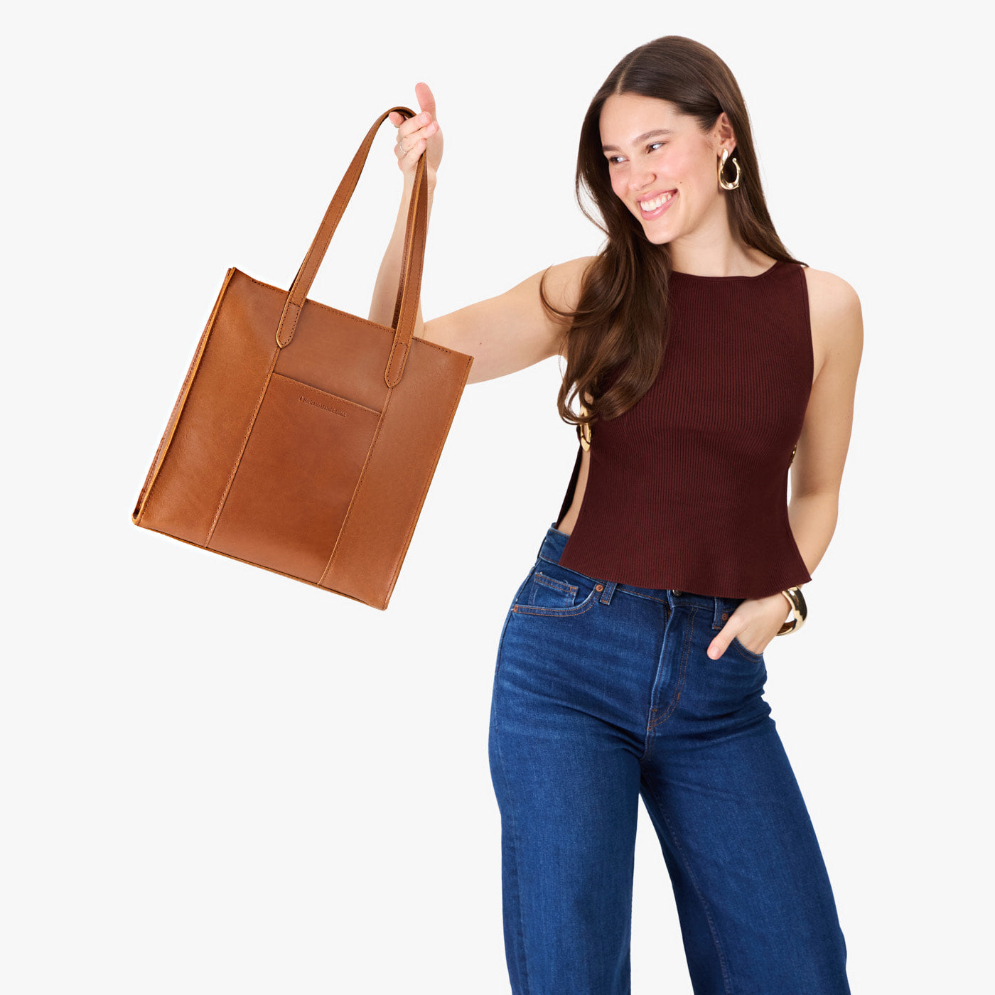 Almost Perfect' Large Lola Zipper Crossbody Tote | Portland