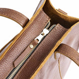 Asheville Zipper | Structured mid-size tote bag with overlapping panels and crossbody strap