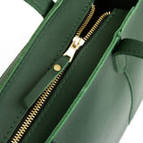 Aruba Zipper | Structured mid-size tote bag with overlapping panels and crossbody strap