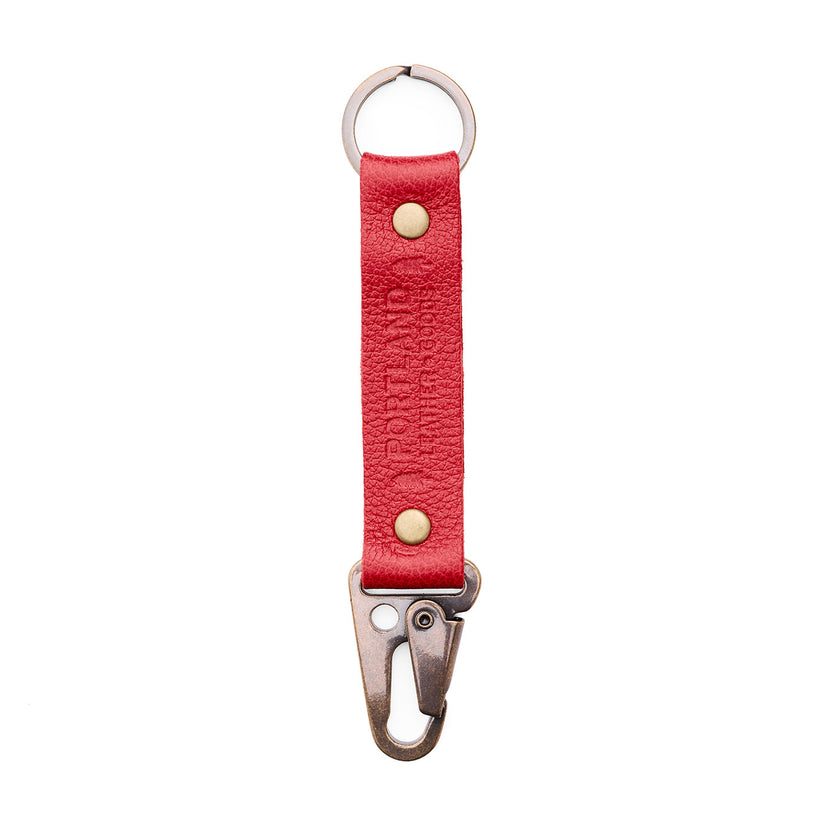 Cherry*Long | leather logo branded keychain 