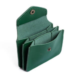 Bacalar Plus | Small leather wallet with snap closure