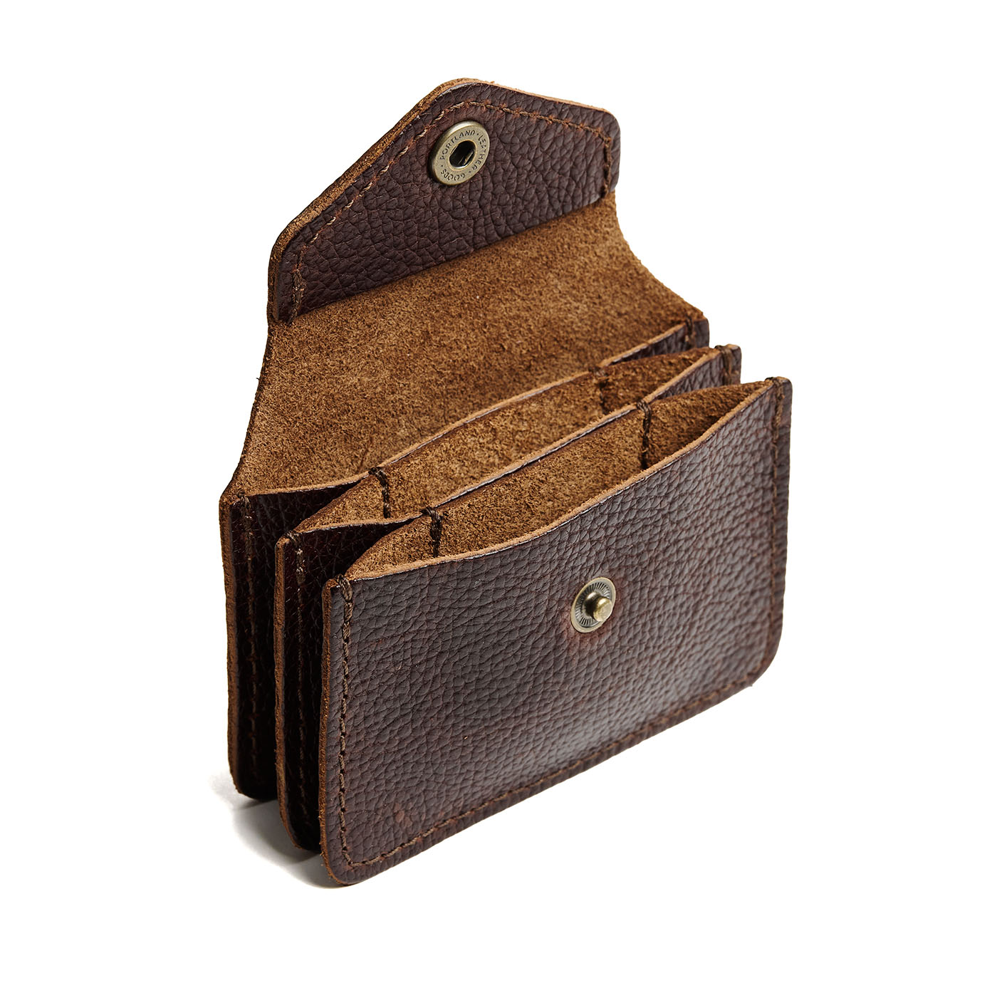 Coldbrew*Plus | Small leather wallet with snap closure