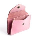 Vintage Pink Classic | Small leather wallet with snap closure