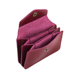 Orchid Plus | Small leather wallet with snap closure