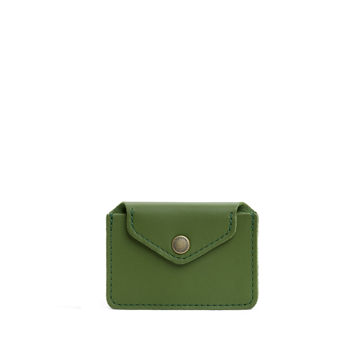 Cactus | Small leather wallet with snap closure