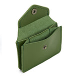 Cactus | Small leather wallet with snap closure