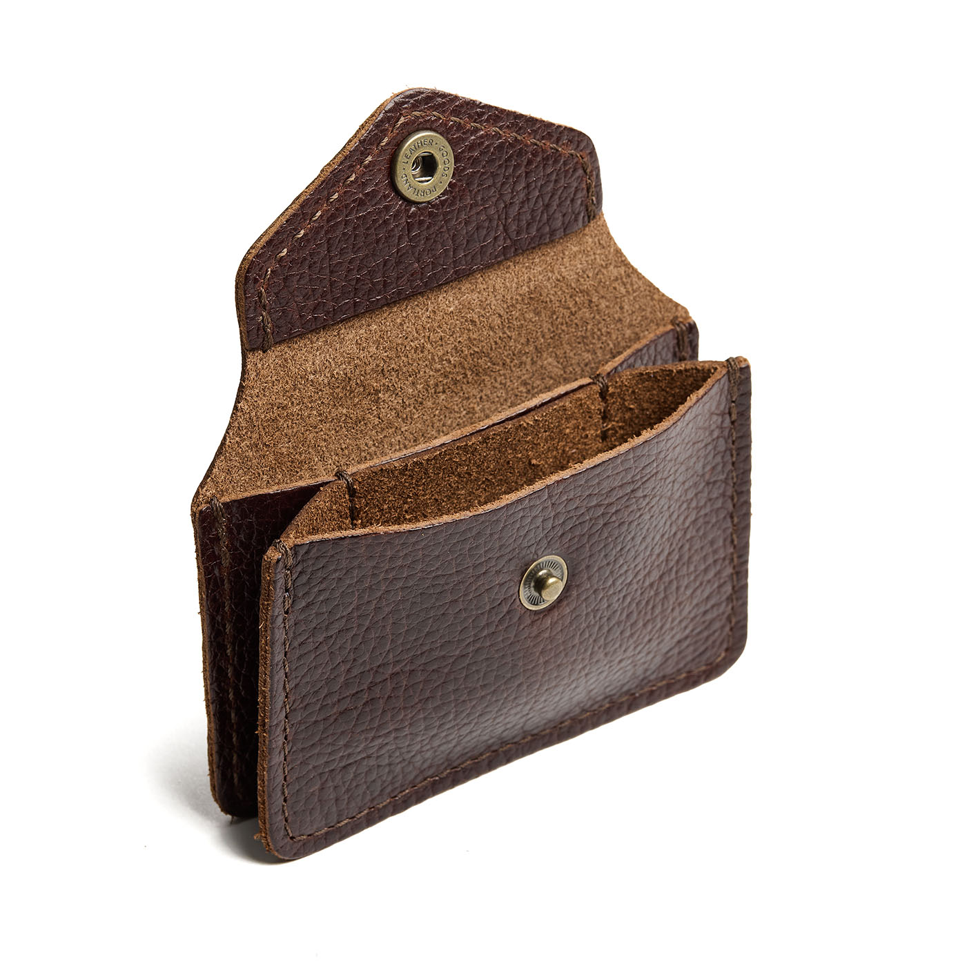 Coldbrew*Classic | Small leather wallet with snap closure