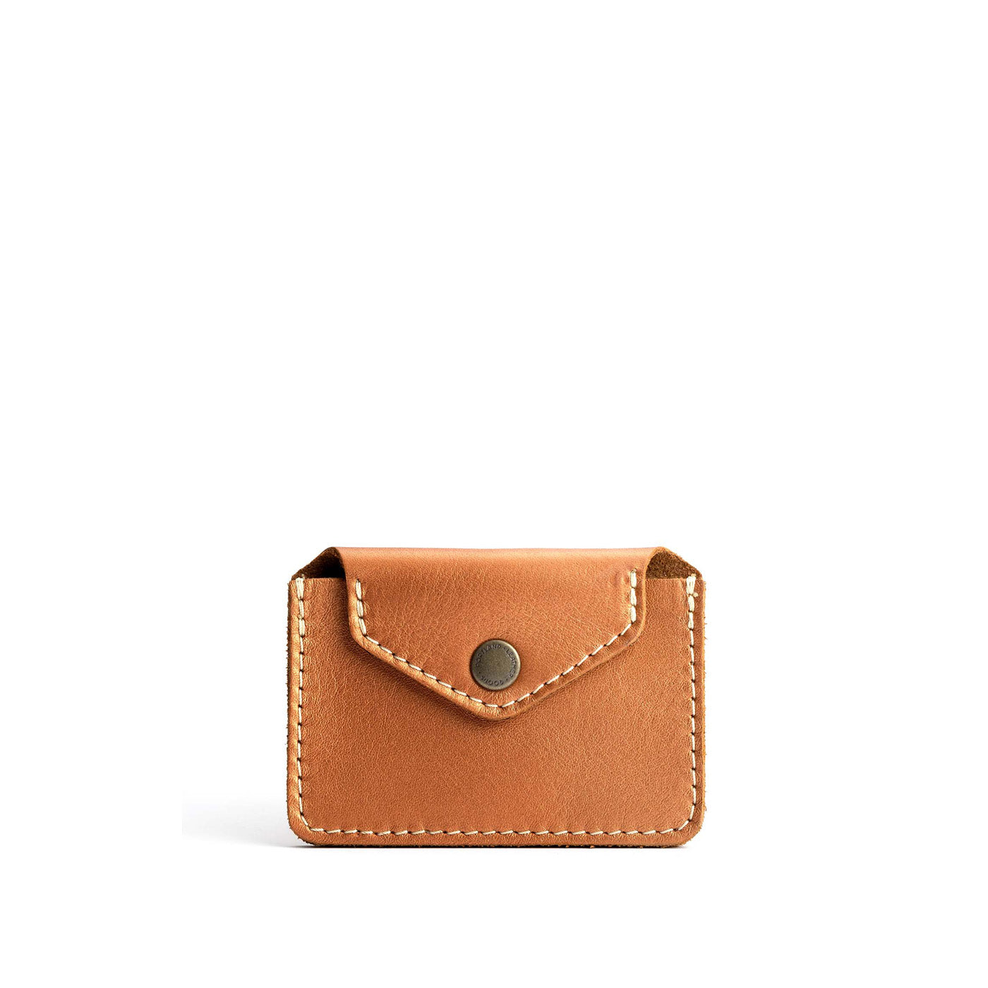 Hava | Small leather wallet with snap closure