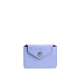 Jacaranda | Small leather wallet with snap closure