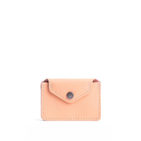 Mamey | Small leather wallet with snap closure