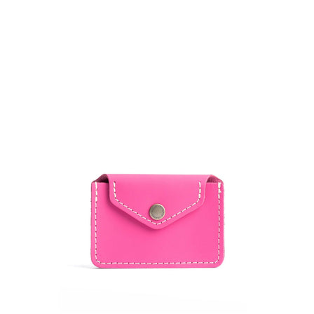 Margot | Small leather wallet with snap closure