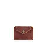 Nutmeg | Small leather wallet with snap closure