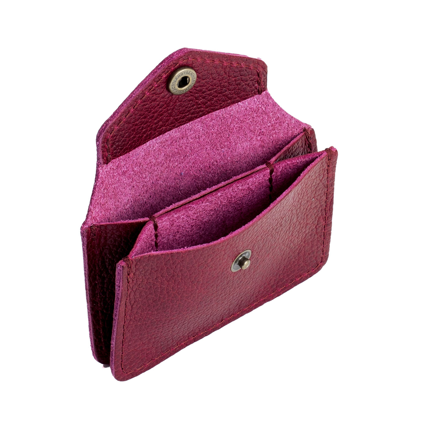 Orchid*Classic | Small leather wallet with snap closure