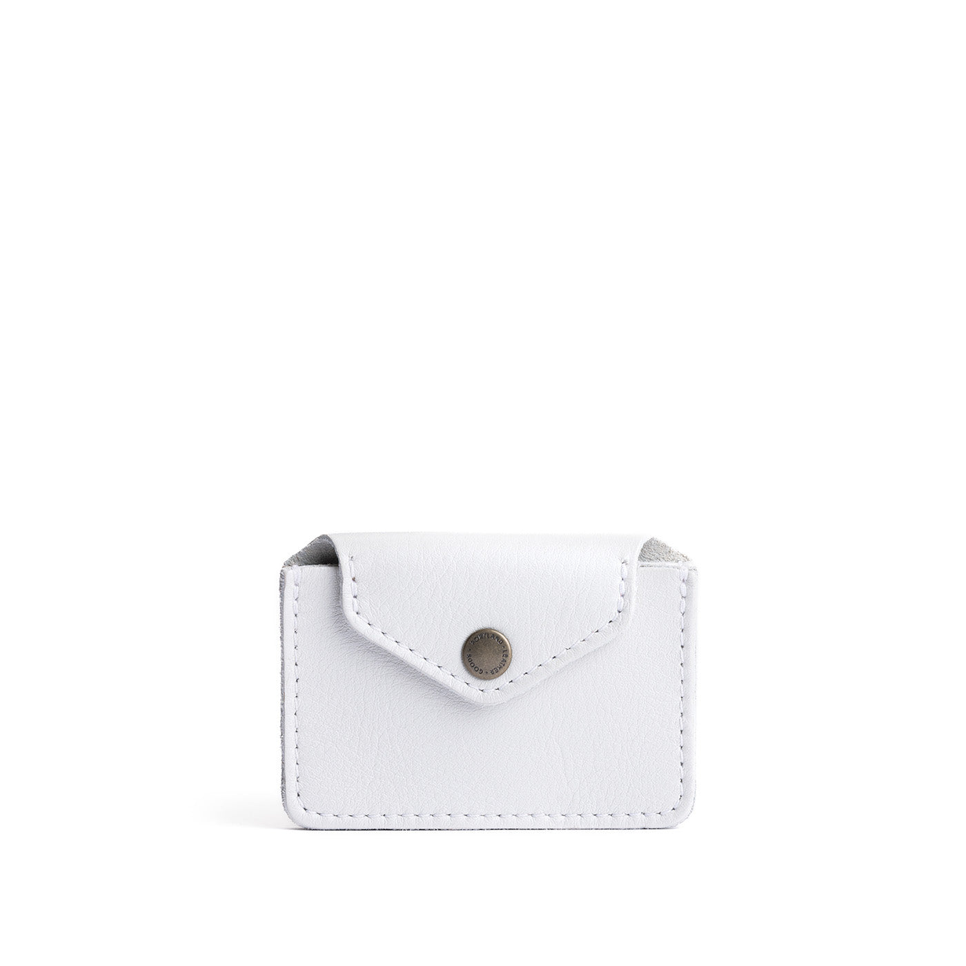 Pearl | Small leather wallet with snap closure