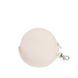 Bone | Leather round keychain pouch