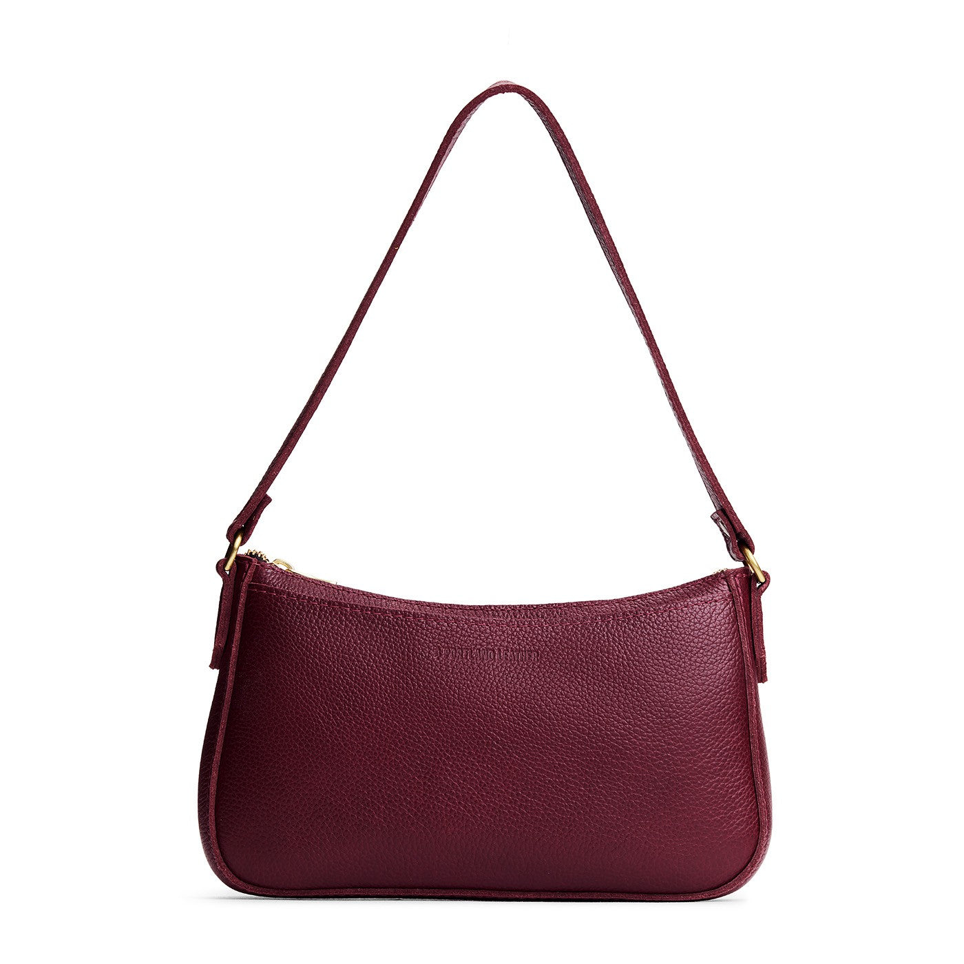 Cabernet*Small | Large bean shaped shoulder bag with a zipper closure