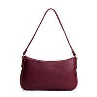 Cabernet*Small | Large bean shaped shoulder bag with a zipper closure