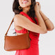 0401~textured leather LUCY shoulder bag main image 1