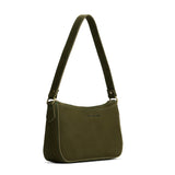 Verdant Small | Large bean shaped shoulder bag with a zipper closure