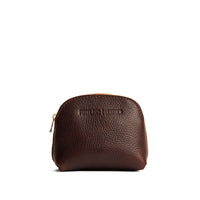 Coldbrew*Mini | Compact leather pouch with top zipper