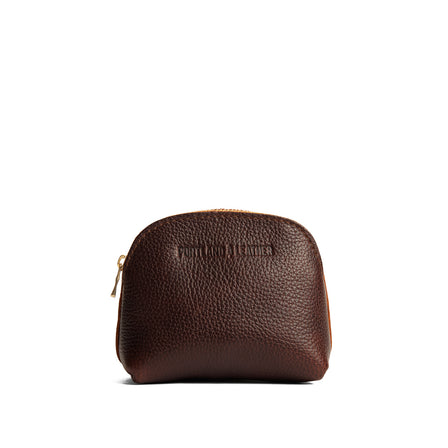 Coldbrew*Mini | Compact leather pouch with top zipper