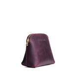 Larkspur Classic | Compact leather pouch with top zipper