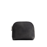 Full Moon Mini | Compact leather pouch with top zipper