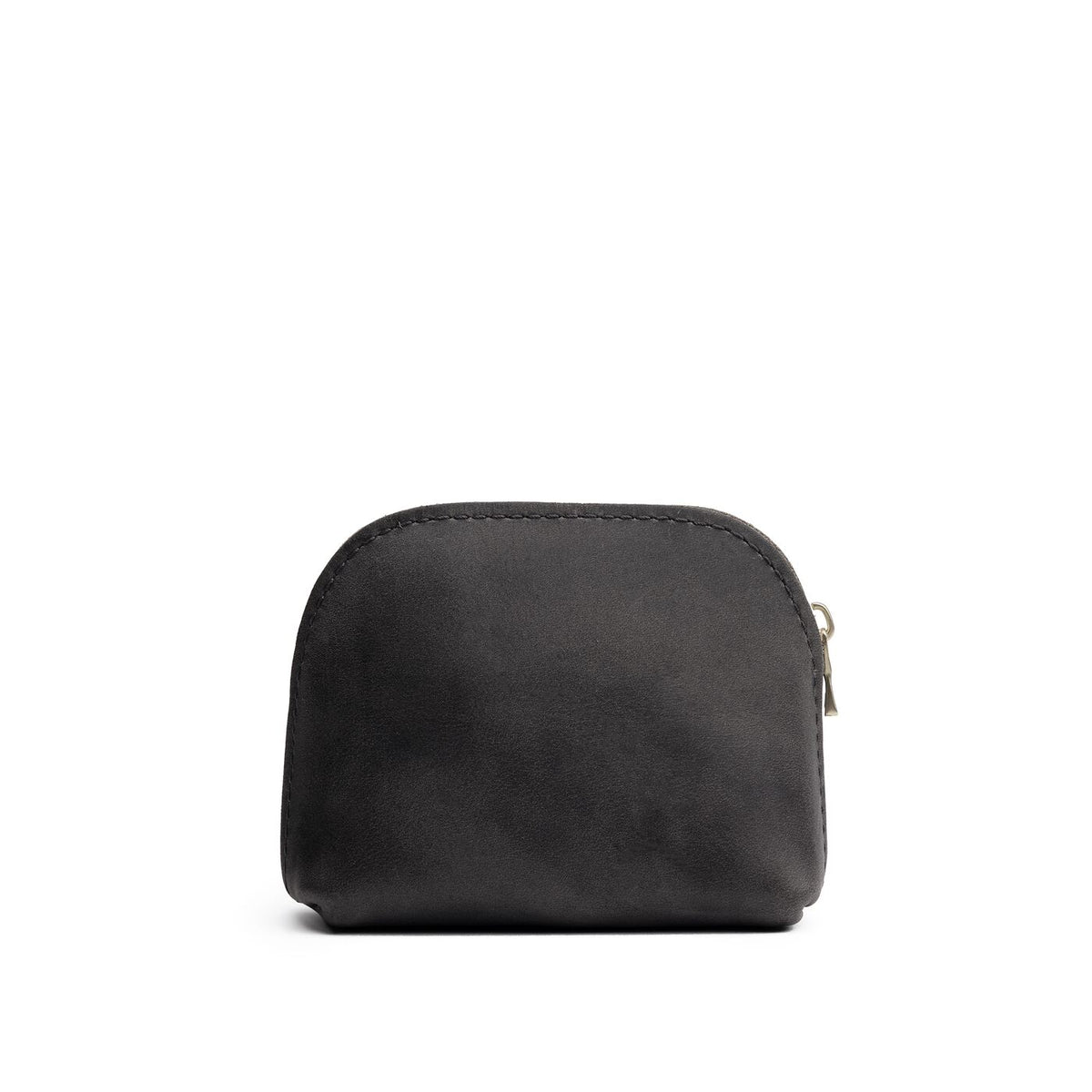 Full Moon*Mini | Compact leather pouch with top zipper