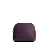 Larkspur Mini | Compact leather pouch with top zipper